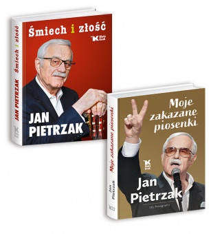 PAKIET książek Jana Pietrzaka "Moje zakazane piosenki" + "Śmiech i złość" 