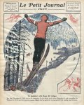 Okładka pisma „Le petit journal ilustré” z lutego 1924 r., w którym zamieszczono relację z Tygodnia Sportów Zimowych w Chamonix, gdzie zadebiutowała polska reprezentacja olimpijska w sportach zimowych. Fot. Gallica