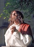 Modlitwa Pana Jezusa w Ogrójcu podczas misterium w Kalwarii Zebrzydowskiej.