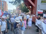 Protest w obronie polskiej szkoły przed Małopolskim Kuratorium Oświaty. fot. Agnieszka Drozd/Biały Kruk