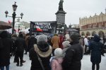 Krakowski protest przeciwko edukacji zdrowotnej. Fot. AD