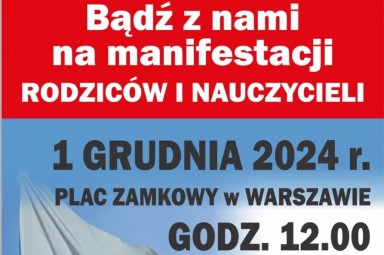 TAK dla edukacji, NIE dla deprawacji. Wielka mobilizacja rodziców i nauczycieli już 1 grudnia w Warszawie!