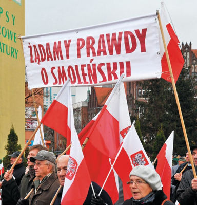 Po katastrofie odbywało się wiele demonstracji. Fot. Adam Bujak