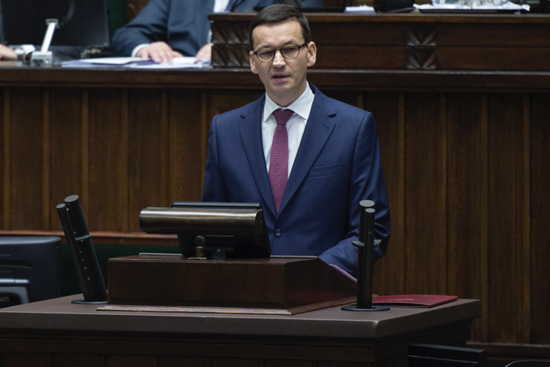 Mateusz Morawiecki w 2017 podczas expos&eacute;. Fot. Wiki Commons