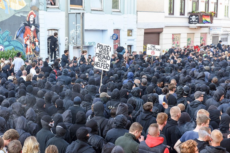 Tzw. czarny blok podczas 