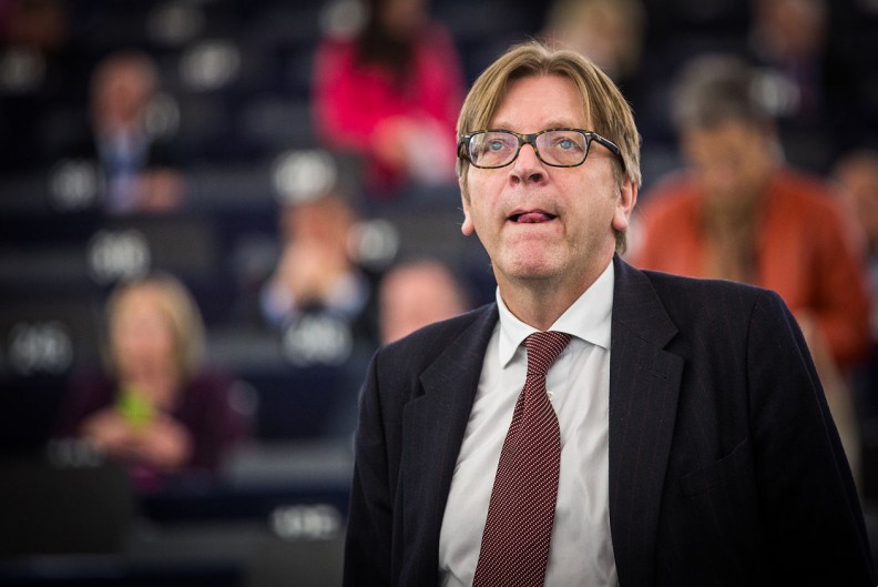 Były premier Belgii i brukselski liberał Guy Verhofstadt. Fot.: Claude Truong-Ngoc / Wikimedia Commons - cc-by-sa-3.0