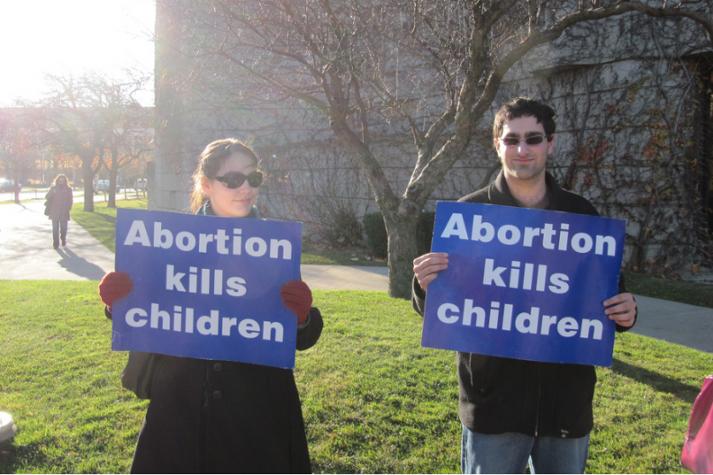 Protest pro-life na Uniwersytecie w Toronto w USA. / Źródło: Wikimedia