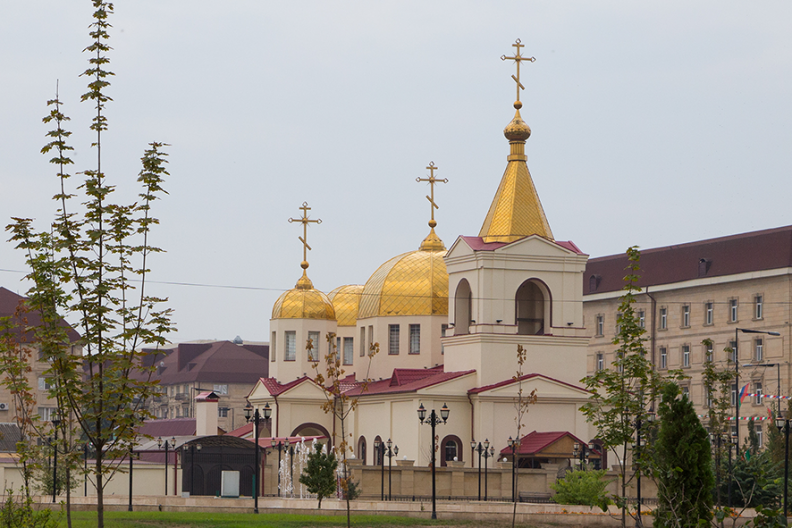 Cerkiew św. Michała Archanioła w Groznym. Fot.: Wikimedia