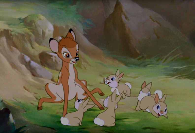 Bambi – amerykański film animowany z 1942 roku wyprodukowany przez wytwórnię Walta Disneya. Fot.: YouTube