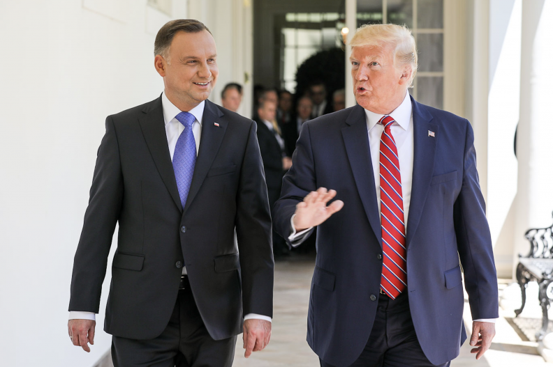 Prezydent Polski Andrzej Duda oraz prezydent USA Donald Trump. Fot.: Jakub Szymczuk/KPRP