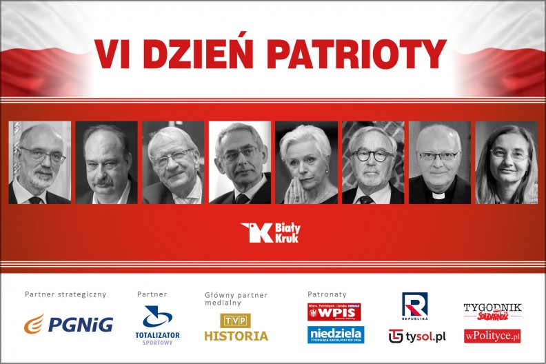 VI Dzień Patrioty, w tym roku zdalnie. Udział wezmą prof. Andrzej Nowak, prof. Wojciech Polak, prof. Krzysztof Ożóg, Adam Bujak i Jolanta Sosnowska.