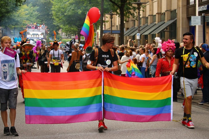 Zwolennicy ideologii LGBT manifestują swoje szkodliwe podglądy. Fot. Pixabay