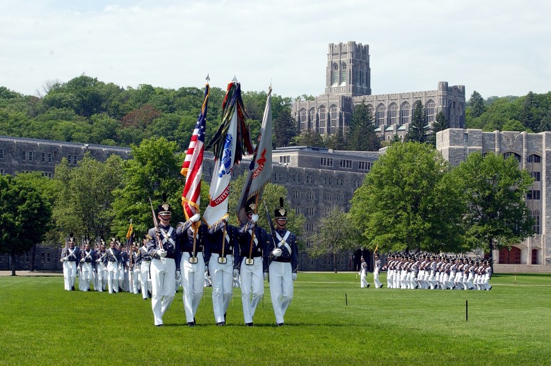 Kadeci West Point podczas parady. fot. Wikipedia