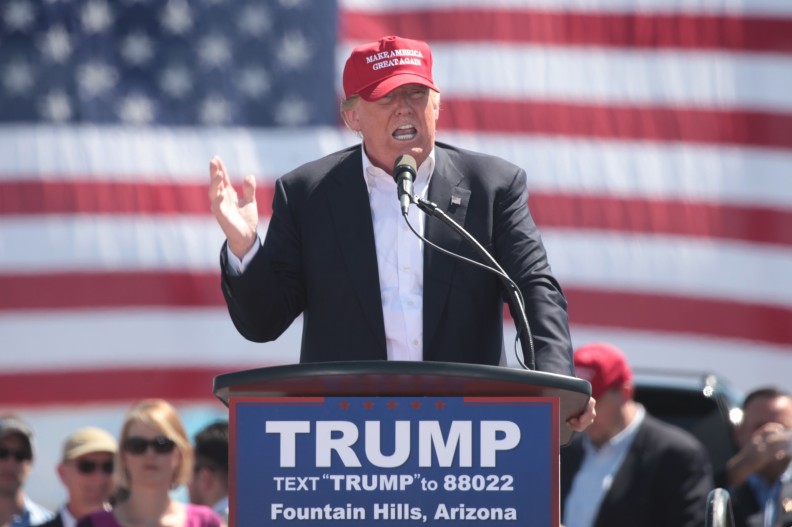 Donald Trump podczas kampanii prezydenckiej w 2016r. fot. by Gage Skidmore, CC BY-SA 3.0, https://commons.wikimedia.org/w/index.php?curid=47943348