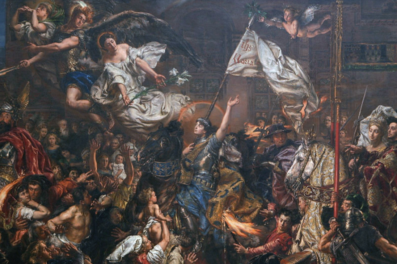 Wjazd Joanny d’Arc do Reims – obraz Jana Matejki namalowany w 1886.  Fot. Wikimedia