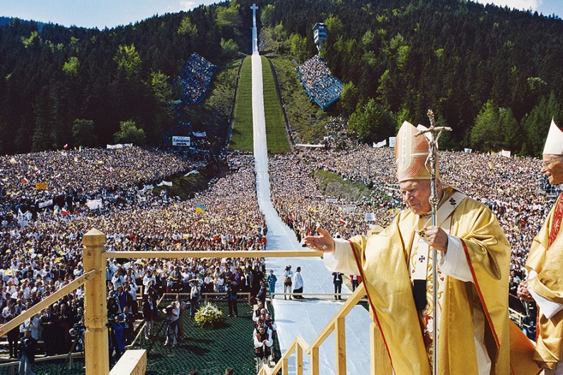 Msza św. pod Wielką Krokwią w Zakopanem, fot. św. Jana Pawła II z książki 