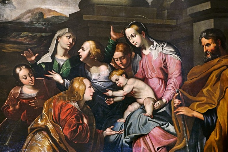 Święta Rodzina - obraz z kościoła św. Katarzyny w Krakowie, fot. z książki 