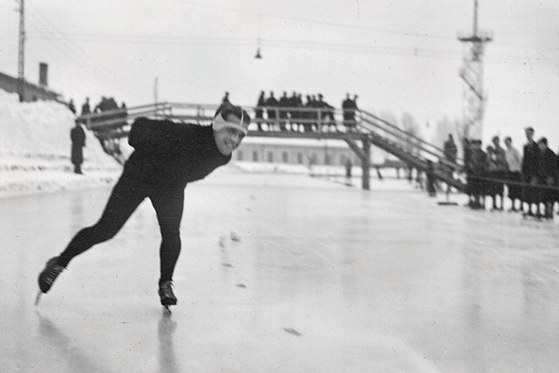 W dwudziestoleciu międzywojennym łyżwiarstwo było jednym z najpopularniejszych sportów; wkrótce stało się także dyscypliną olimpijską. Fot. NAC