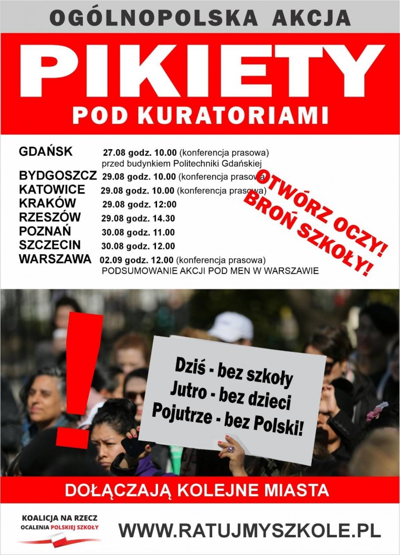 fot. Koalicja na Rzecz Ocalenia Polskiej Szkoły