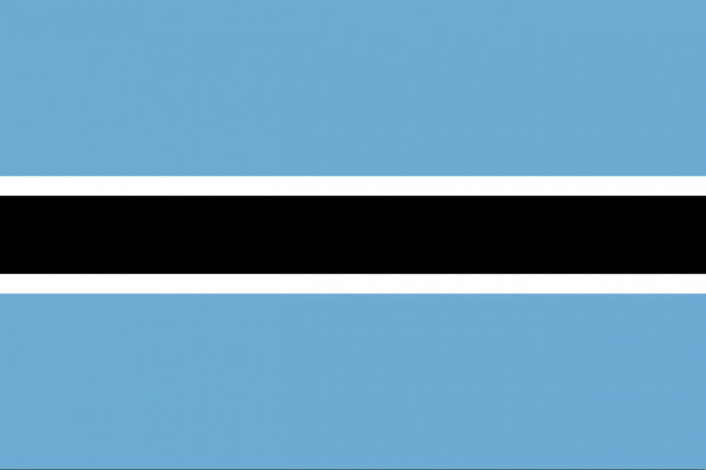 Botswana, Republika Botswany – państwo w południowej Afryce, bez dostępu do morza. Do 1966 r. Botswana była brytyjskim protektoratem pod nazwą Beczuana, dziś członek Unii Afrykańskiej. Graniczy z RPA (1840 km), Namibią (1360 km), Zimbabwe (813 km) i Zambią (ok. 0,02 km). Fot. Wikipedia