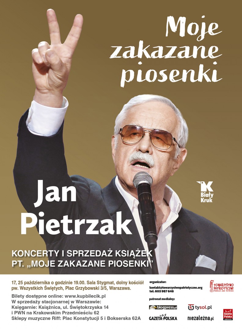 Jan Pietrzak. fot. organizatorzy koncertu, Biały Kruk