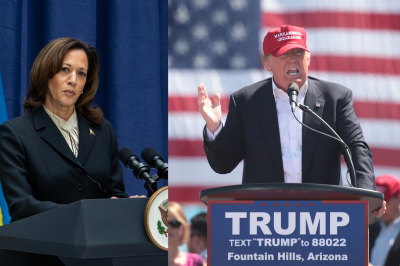 Kamala Harris (fot. Wikipedia), Donald Trump (fot.Gage Skidmore, CC BY-SA 3.0, https://commons.wikimedia.org/w/index.php?curid=47943348)