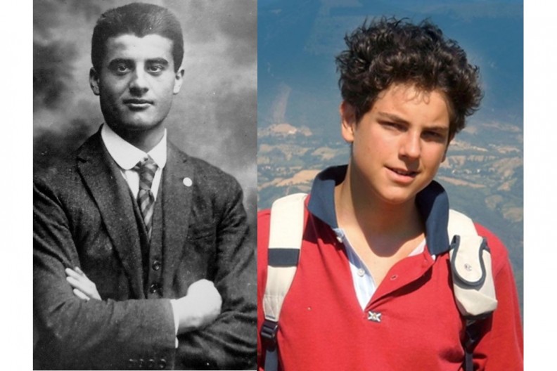 Bł. Pier Giorgio Frassati i bł. Carlo Acutis. Fot. domena publiczna via Wikimedia / https://cruxnow.com/church-in-europe via Wikimedia. 