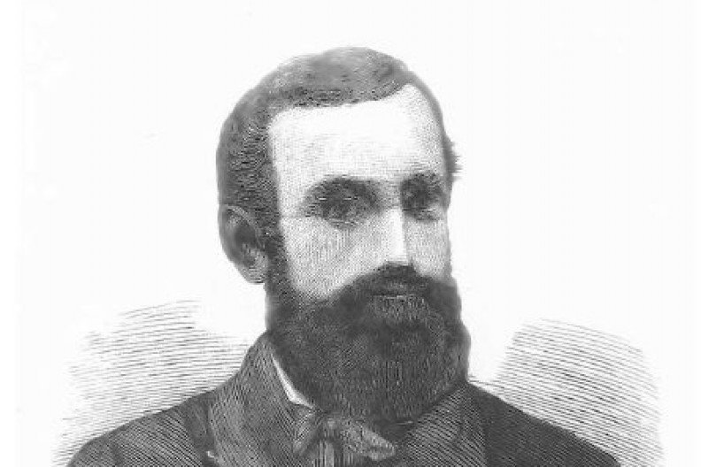 Bł. Edmund Bojanowski, rysunek z czasopisma &bdquo;Sob&oacute;tka&rdquo; z 1871 r., wykonany na podstawie oryginalnej fotografii. Fot. domena publiczna.