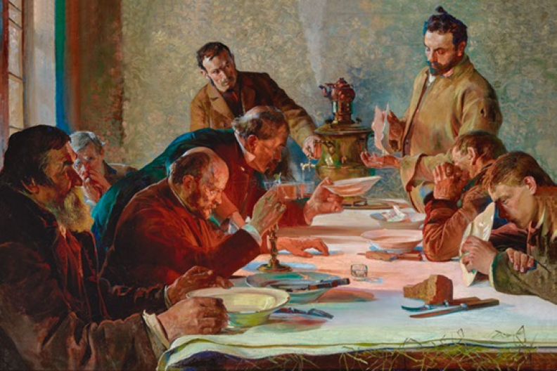Słynny obraz &bdquo;Wigilia na Syberii&rdquo; Jacka Malczewskiego został namalowany w 1892 r. Fot. MNK