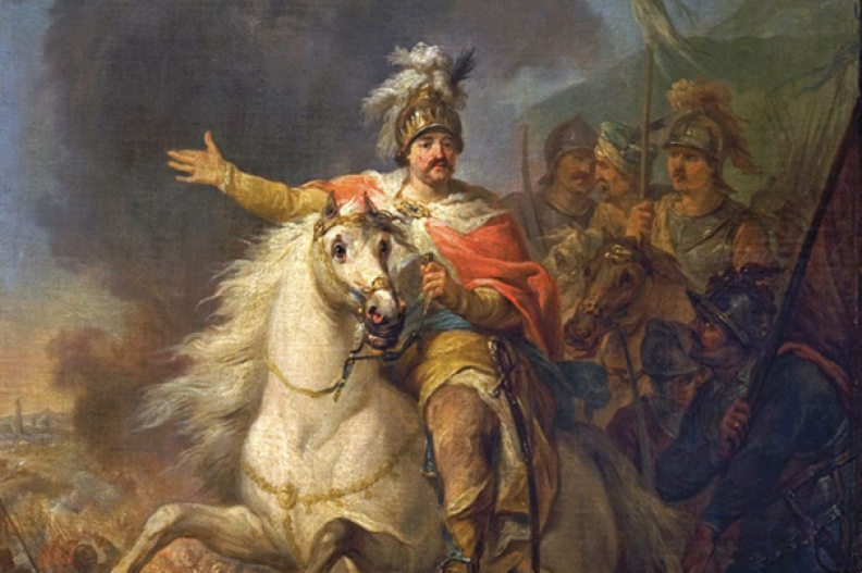 Kr&oacute;l Jan III Sobieski na obrazie Marcello Bacciarellego. Fot. Zamek Kr&oacute;lewski w Warszawie