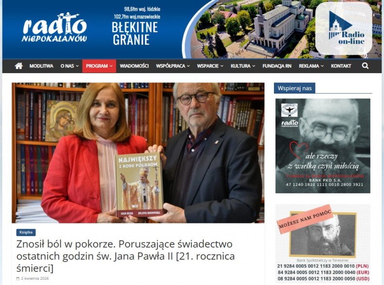&bdquo;Największy z rodu Polak&oacute;w&rdquo; &ndash; na portalu Radia Niepokalan&oacute;w 