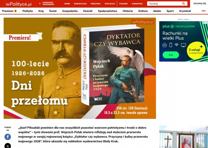 &bdquo;Dyktator czy wybawca. Przyczyny i kulisy przewrotu majowego 1926&rdquo; &ndash; na portalu wPolityce.pl