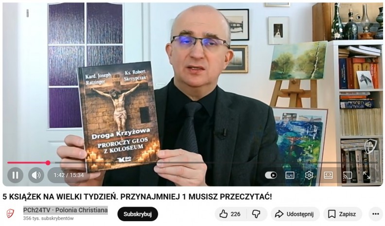 &bdquo;Droga Krzyżowa. Proroczy głos z Koloseum&rdquo; &ndash; na kanale PCh24TV &middot; Polonia Christiana