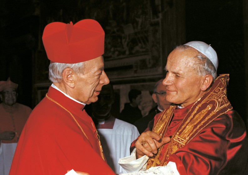 Prymas Tysiąclecia kard. Stefan Wyszyński z Ojcem Świętym na audiencji dla Polakow 24 października 1978 r.  Fot. Archiwum BK
