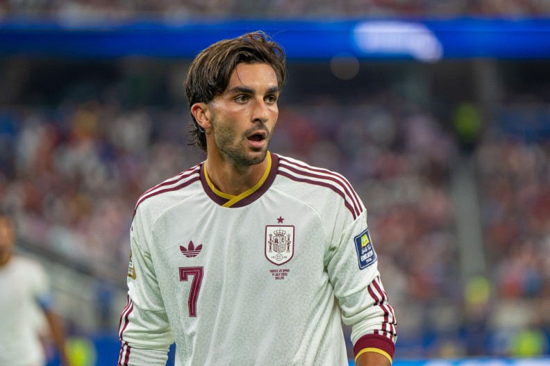 Ferran Torres podczas meczu Hiszpania - Francja na MŚ 2026. Fot. Bryan Berlin, CC BY-SA 4.0 <https://creativecommons.org/licenses/by-sa/4.0>, via Wikimedia Commons