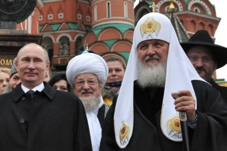 Patriarcha Cyryl i Władimir Putin.