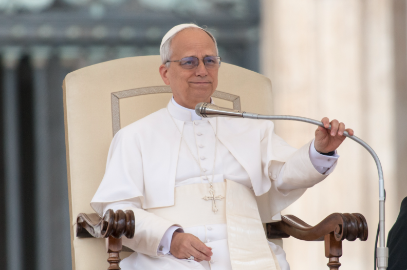 Papież Leon XIV. Fot. Michała Klaga z książki 