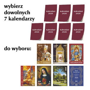 Pakiet 7 dowolnych kalendarzy na 2026 rok