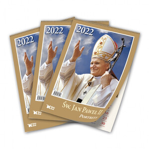 PAKIET 3x Kalendarz na 2022 rok - Św. Jan Paweł II portrety i Święta Rodzina